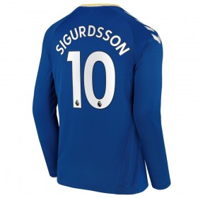 Jalkapallo Pelipaidat Everton Gylfi Sigurosson 10 Kotipaita 2021-2022 Pitkähihainen